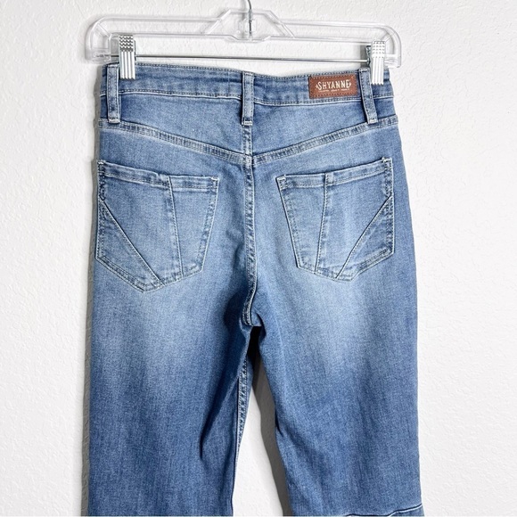 Shyanne Jeans Women 28 Long Super Flare Distressed Bell Bottom 35” U - Picture 6 of 13